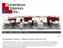 Tablet Screenshot of cornerstone-interiors.com